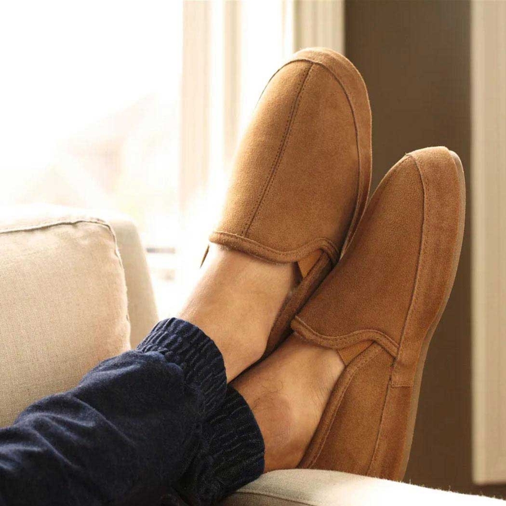 Acorn Men's Brown Slip-On Loafers